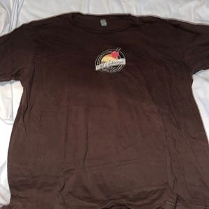 Brown graphic tee shirt